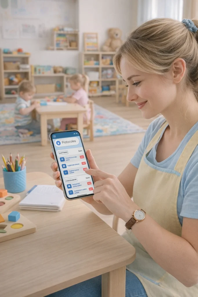 assistante maternelle protocoles mobile