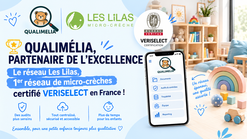 Certification Veriselect du réseau de micro-crèches Les Lilas